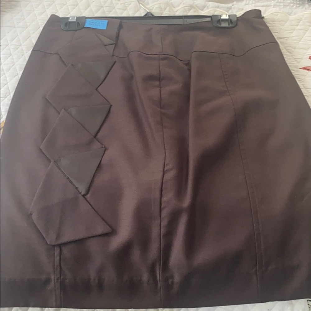Virginia Taylor Brown Pencil Skirt- Size 8